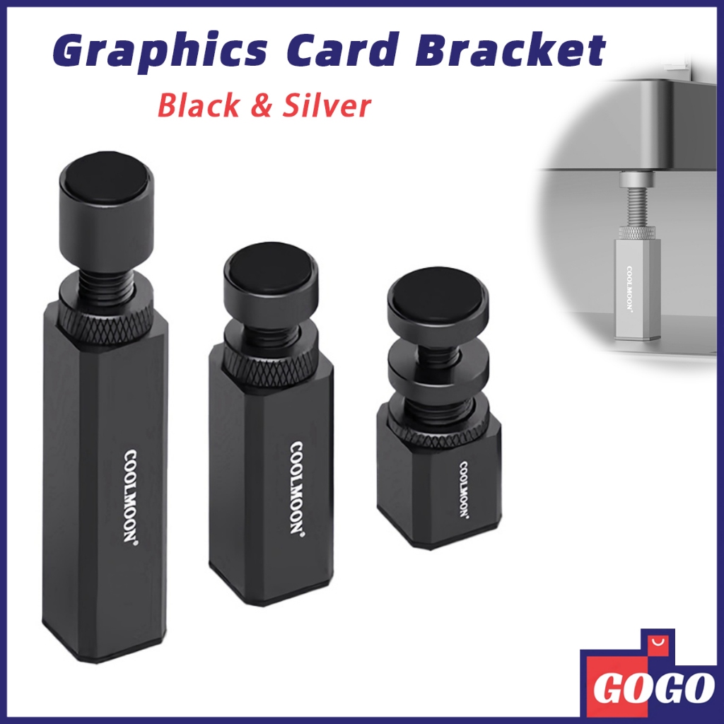 COOLMOON GPU Stand Bracket Aluminum Alloy Graphics Card Brace Magnetic ...