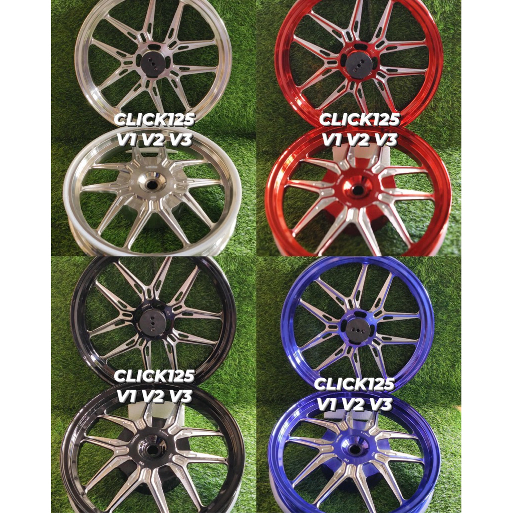 TRC CNC Mags 6 Spokes for Honda Click V1/V2/V3 – Premium Alloy Wheels ...