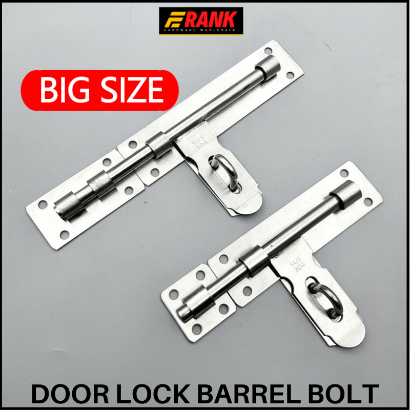 Stainless Door Lock Barrel Bolt 8 10 12 16 with screw set Frank ...
