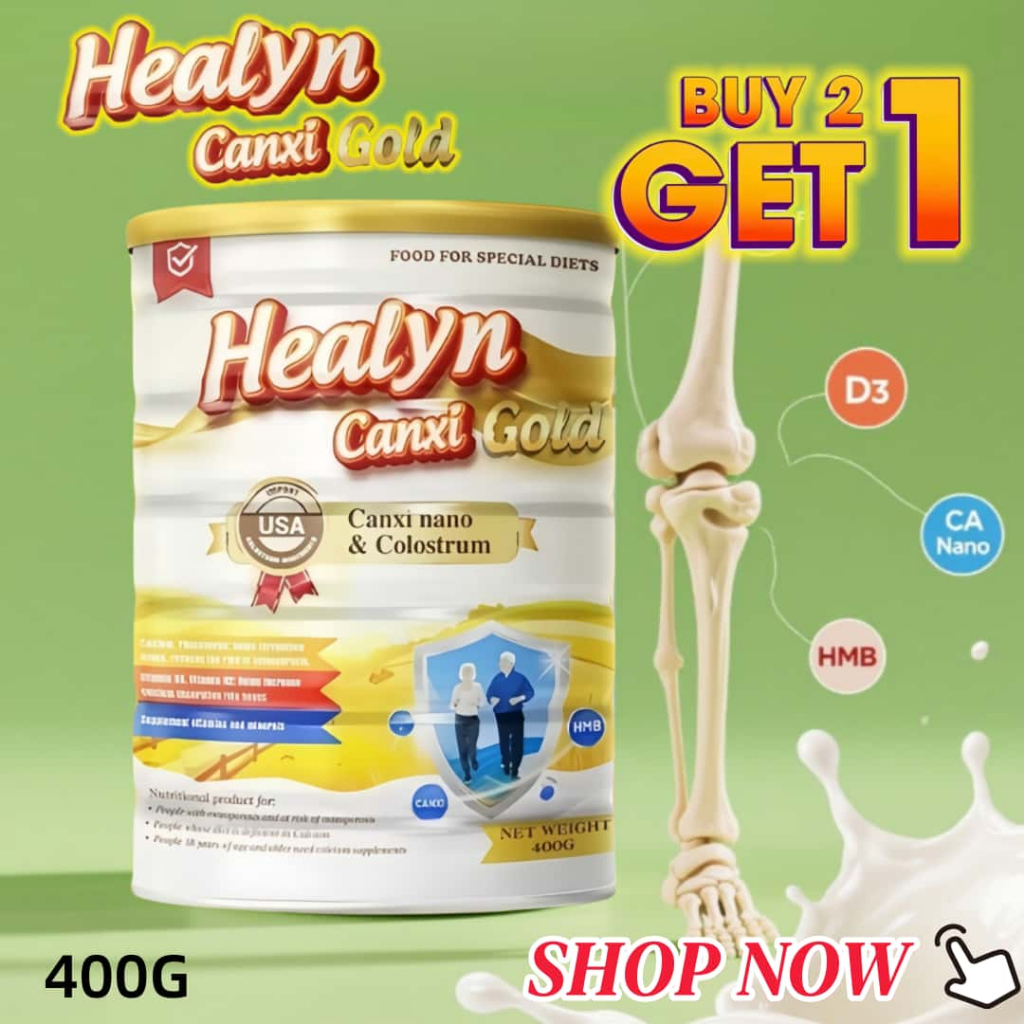 400g Healyn Canxi Gold Milk Powder with Nano Calcium for Superior ...