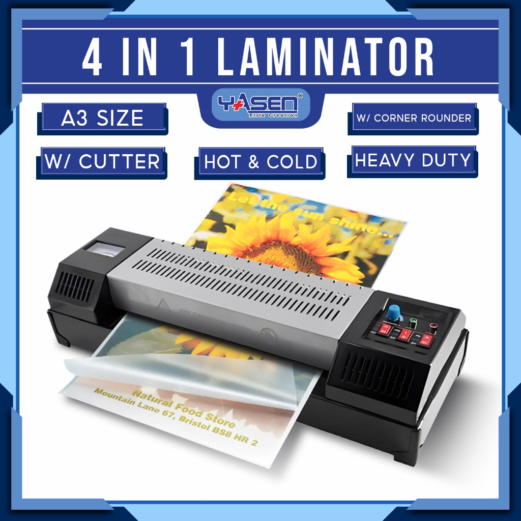 Officom Laminating Machine A3 Size 330HP Hot / Cold / Reverse Heavy ...