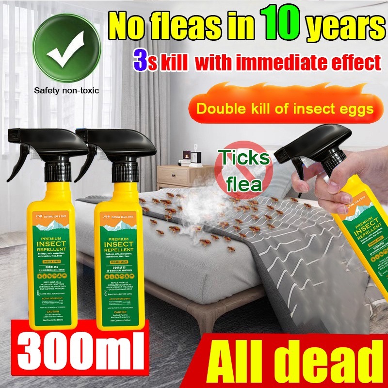 Flea killer spray kill with immediate effect Bed Bug Dust Mite and tick ...
