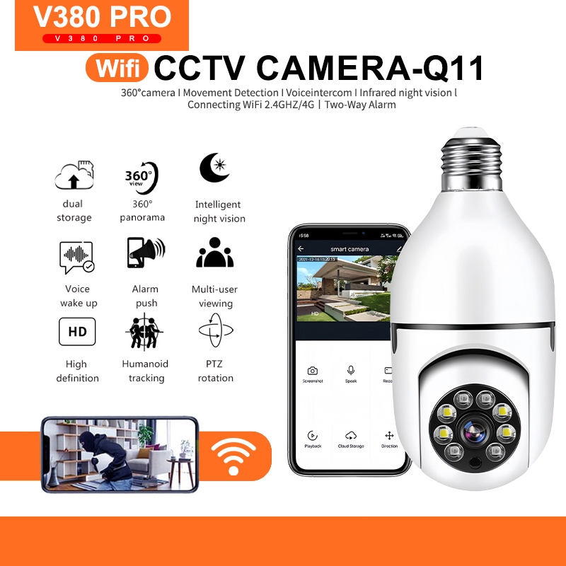 V380 Pro CCTV Camera Wireless HD 1080P Network Security Home Two Way ...
