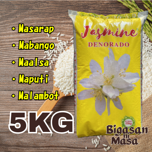 JASMINE DENORADO RICE | 5KG BIGAS | WHITE RICE | Shopee Philippines