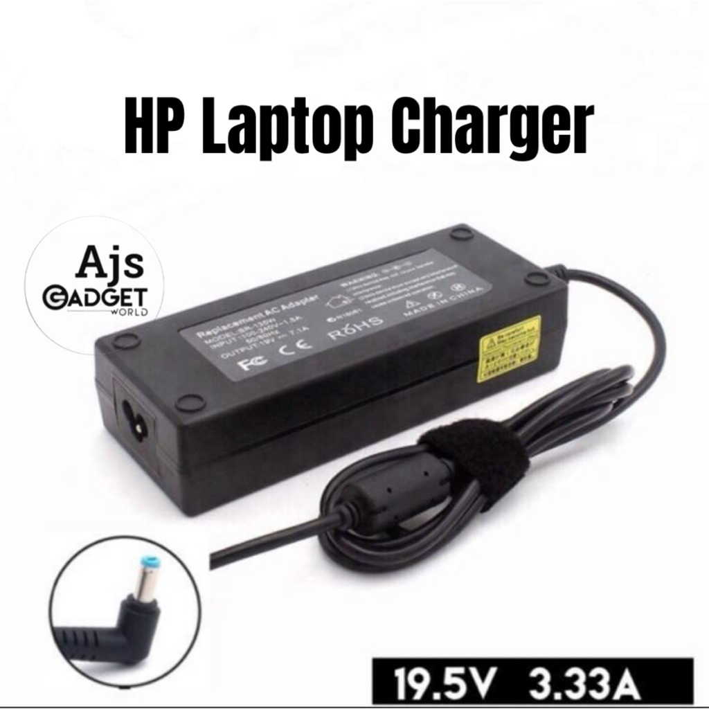 Laptop Notebook Charger Compatible With HP 19.5V 3.33A 100-240V 60/60Hz ...
