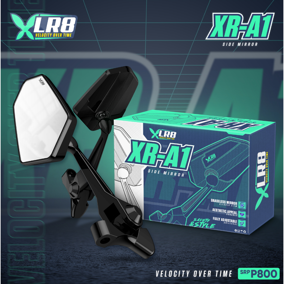 XLR8 Aesthetic Gradeless Fully Adjustable Side Mirror | Shopee Philippines