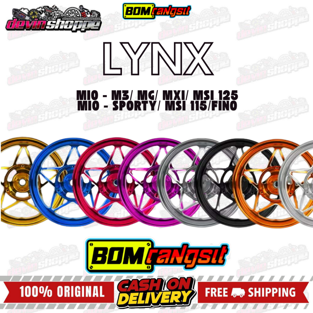 Bom Rangsit BOMX LYNX CNC Mags Mio Sporty/ Mio i 125/M3 Star Mags 14s5 ...