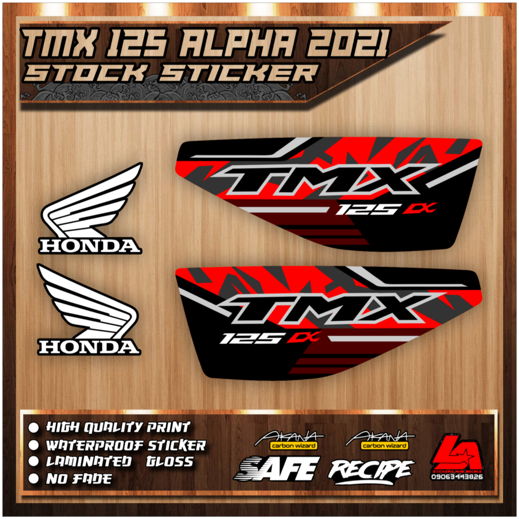 HONDA TMX 125 ALPHA side cover sticker full (2021 - 2025) custom decal ...