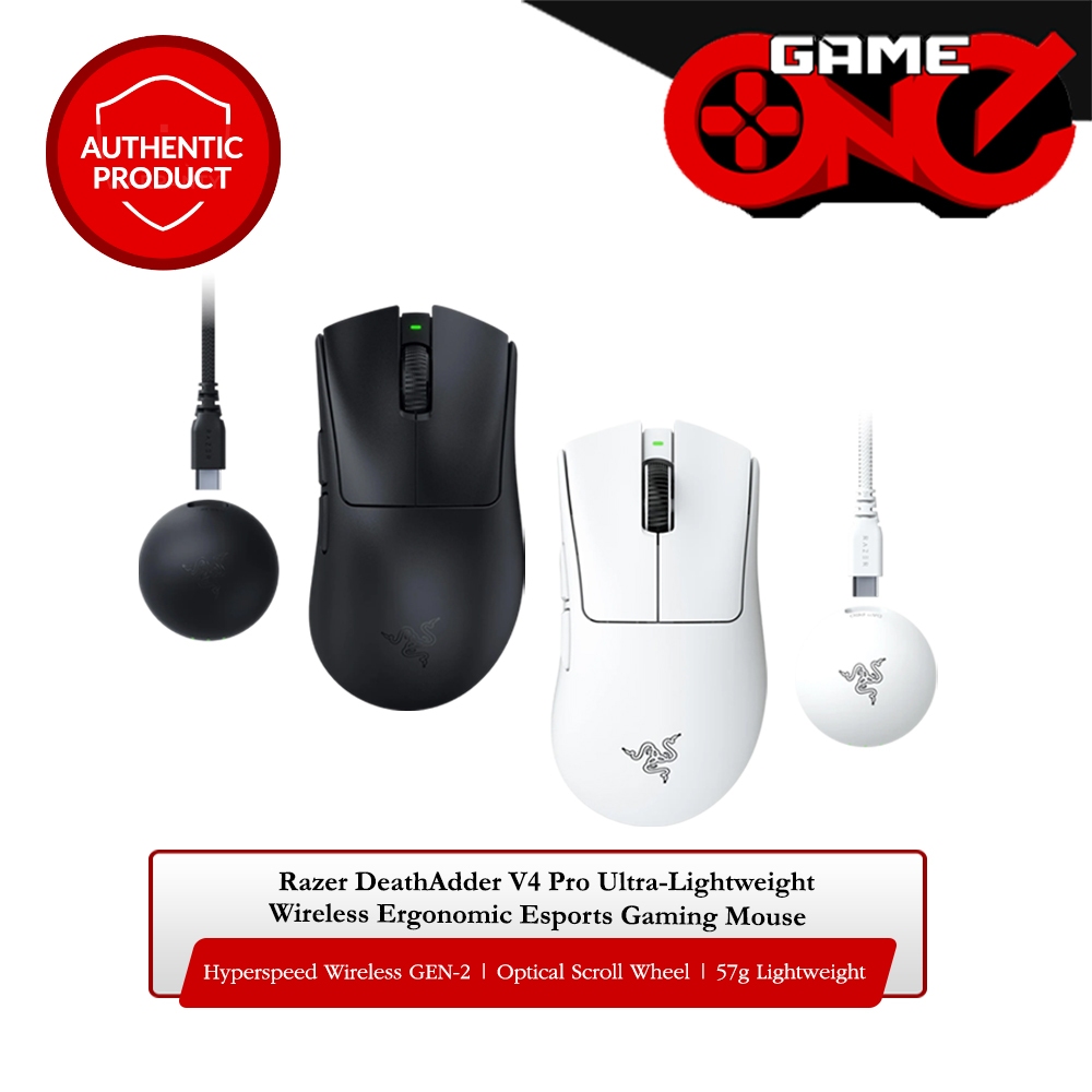 Razer DeathAdder V4 Pro Ultra-Lightweight Wireless Ergonomic Esports ...