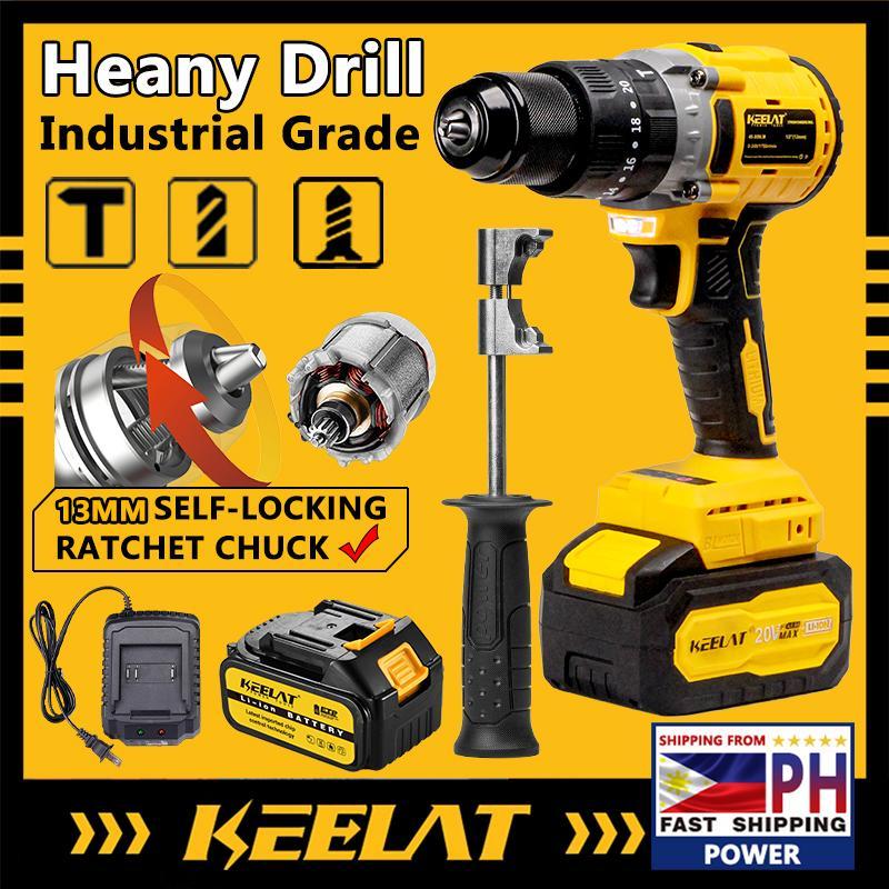 KEELAT KCD008 Heavy Duty Brushless Cordless Drill 20V Impact Hammer ...