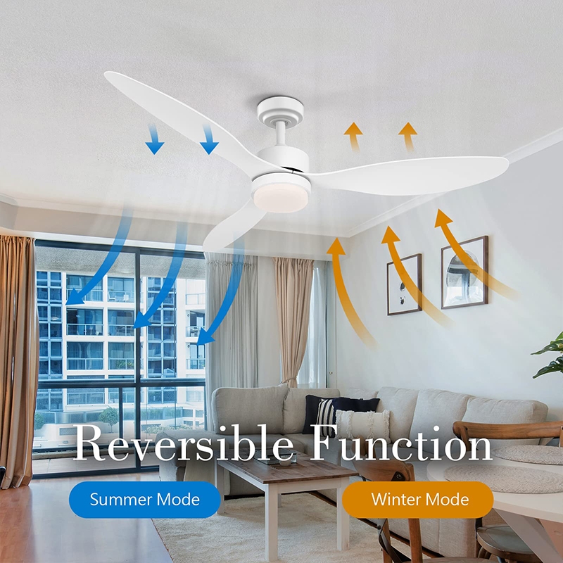 Ceiling Fan With Light Modern Design 42/52 inch 3 blades big size ...