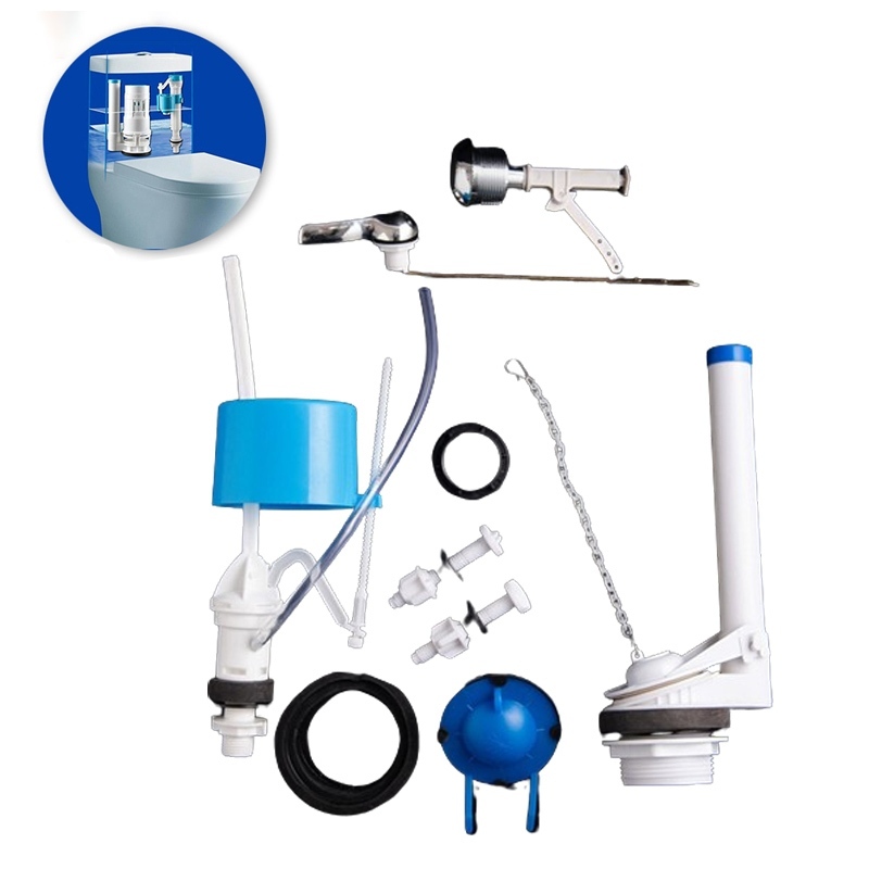 Toilet Water Tank Fittings Lever/Single Flush Toilet Tank Valve Kit ...