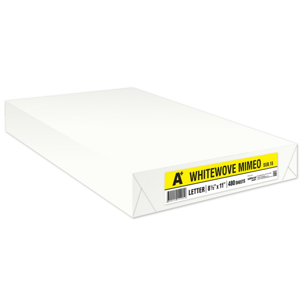 Advance A+ Whitewove Mimeo Paper – Premium Quality - 480 Sheets - Legal ...