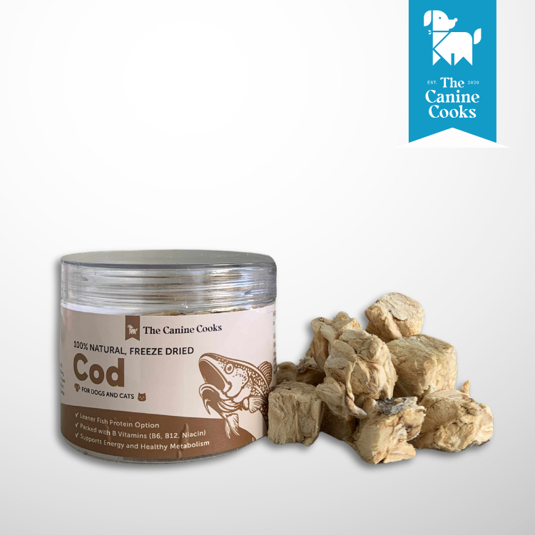 The Canine Cooks Freeze Dried Cod Dog Treats – Natural, Healthy, High ...