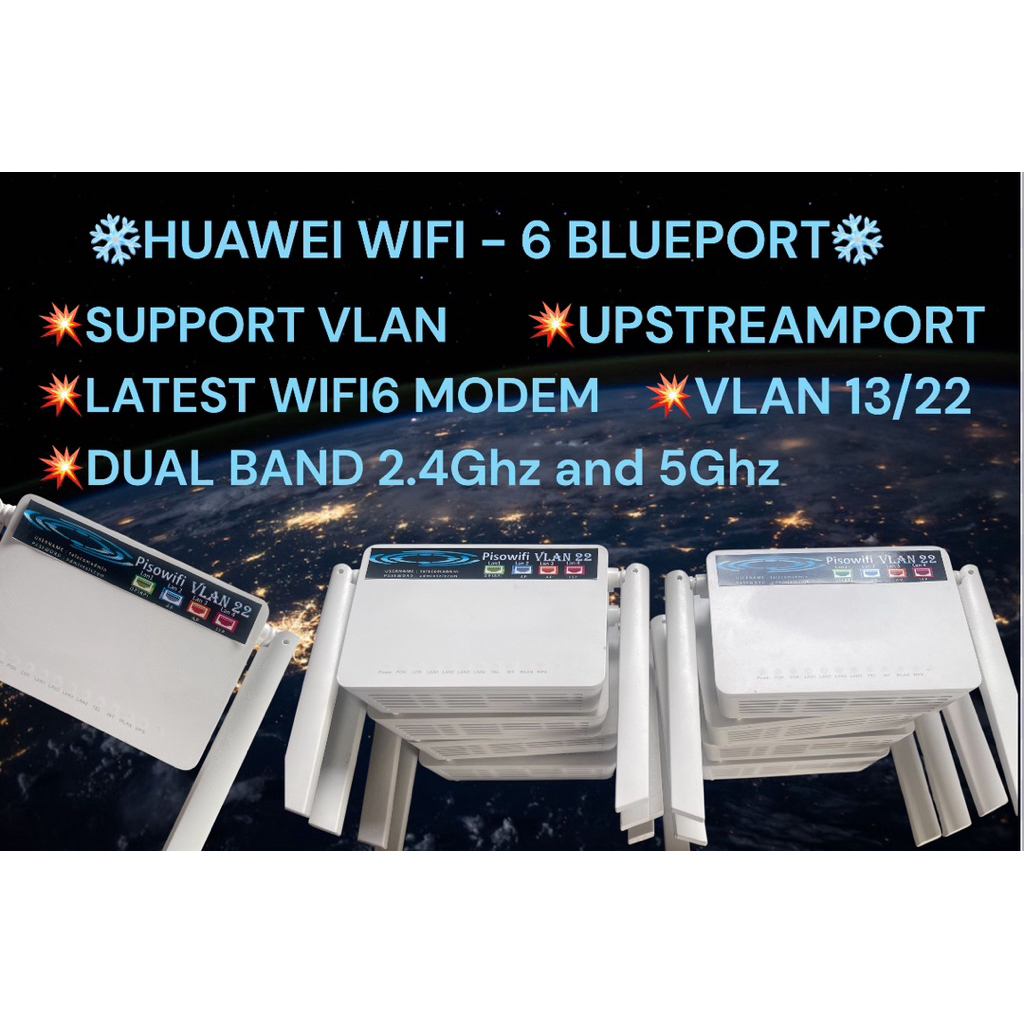 HUAWEI 5x6-10 BLUE FIRMWARE TELECOMADMIN WIFI6 BLUEPORT DUALBAND ...