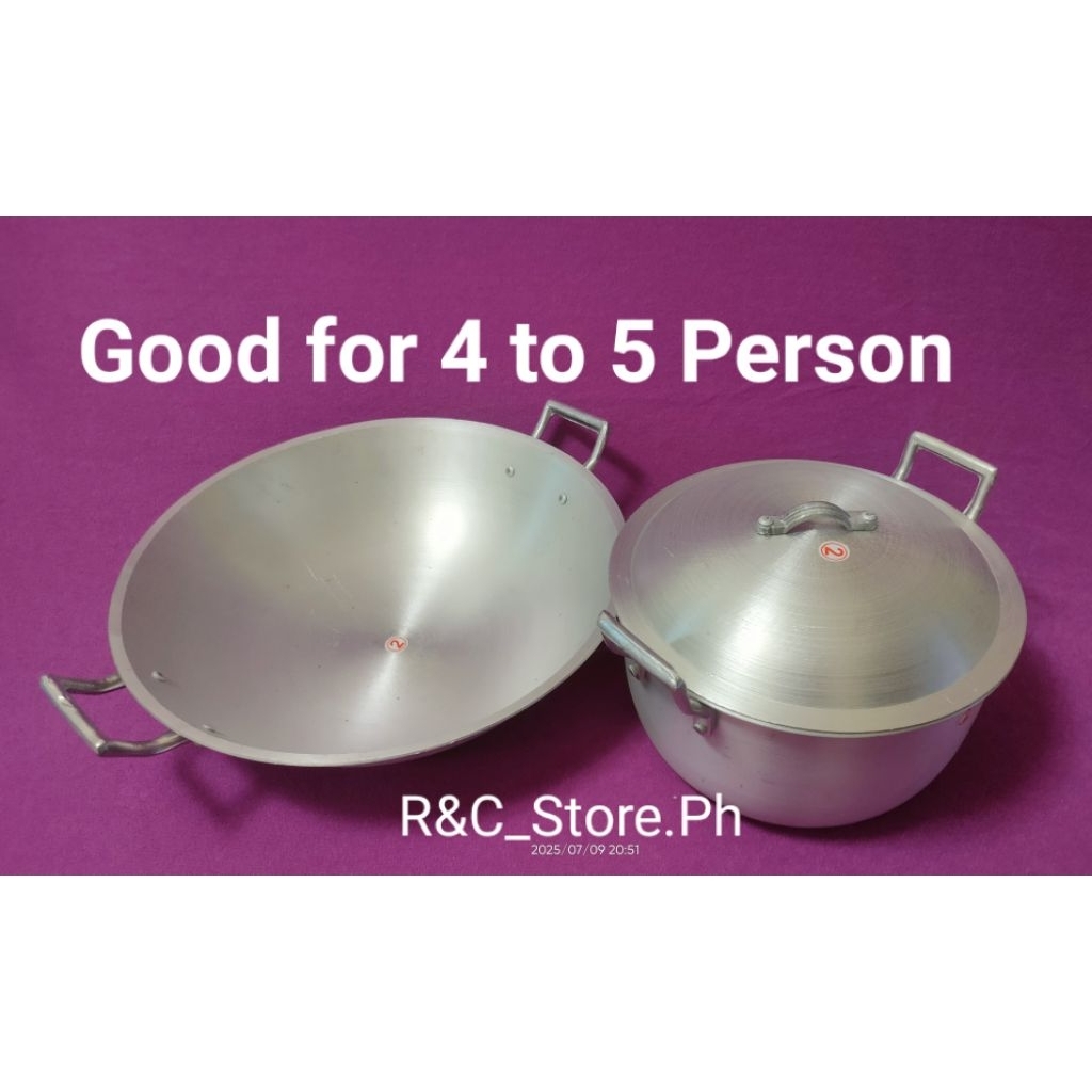 Kaldero and Kawali Double Handle Set (good for 4 to 5 person) DHS2/DHF2 ...
