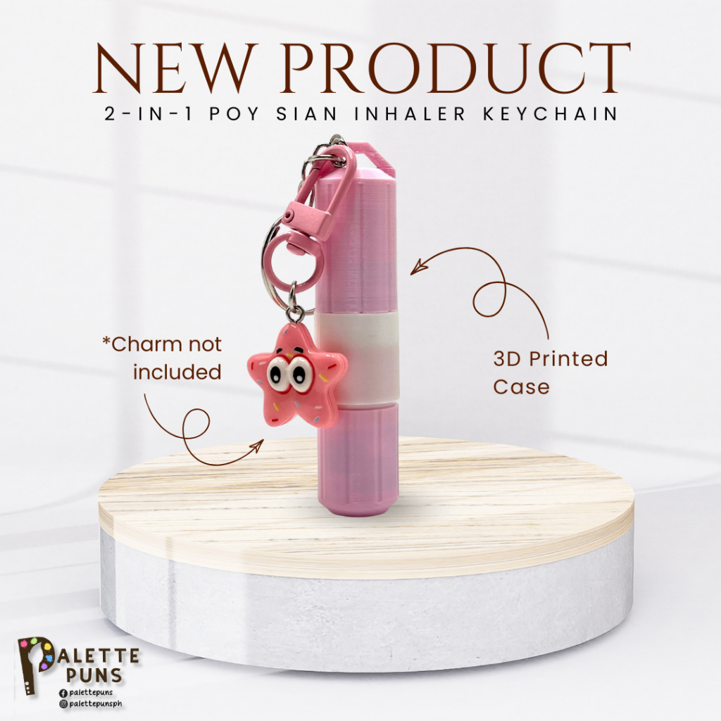 Inhaler Keychain with 2-in-1 Poy Sian Inhaler and Liniment (3D Printed ...