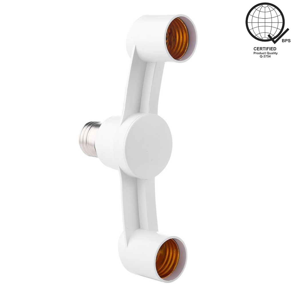 E27 Light Bulb Socket Adapter E27 Splitter 2 Head Lamp Base 220V/60HZ ...
