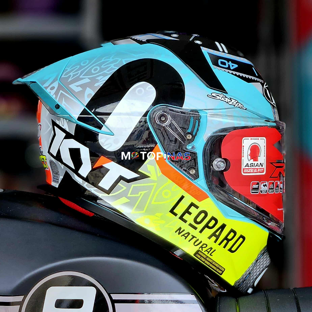 KYT R2R Fullface Double Visor Helmet with Clear Lens only ECE 22