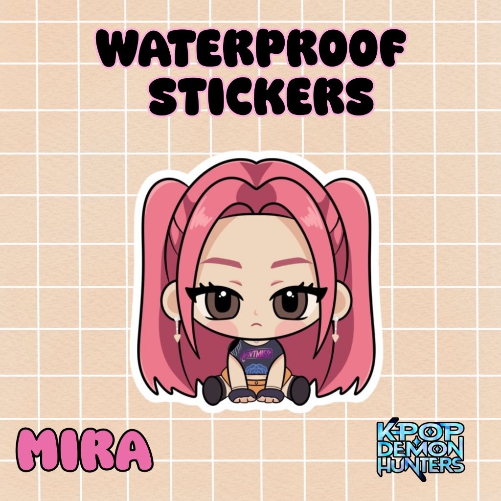 Huntrix Mira waterproof Sticker Kpop Demon Hunters per piece 2inch ...