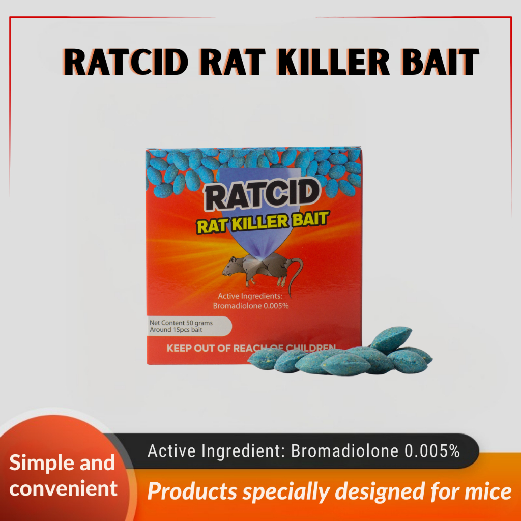 Rat Bait Wax Pill type 50grams around 15pcs Ratcid- Rat Killer, Rat ...