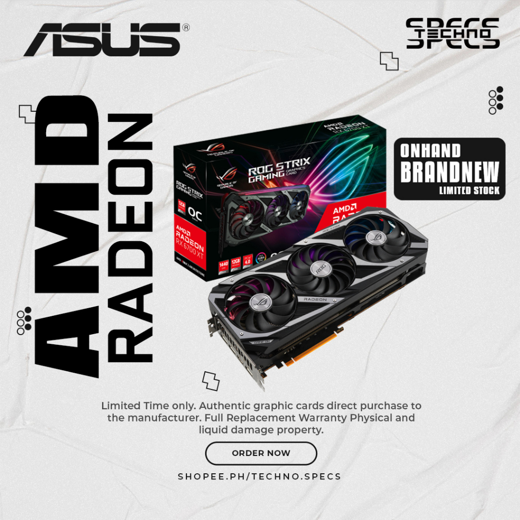 ASUS ROG Radeon RX 6700 XT GAMING OC 12GB GDDR6 | Shopee Philippines