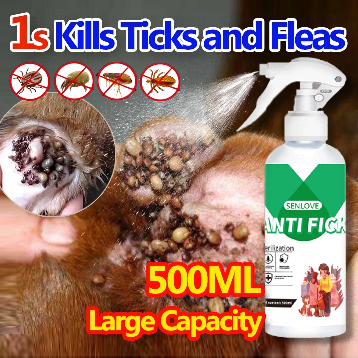 SENLOVE Flea And Tick Remover For Dog Spray Tick And Flea Killer Spray ...