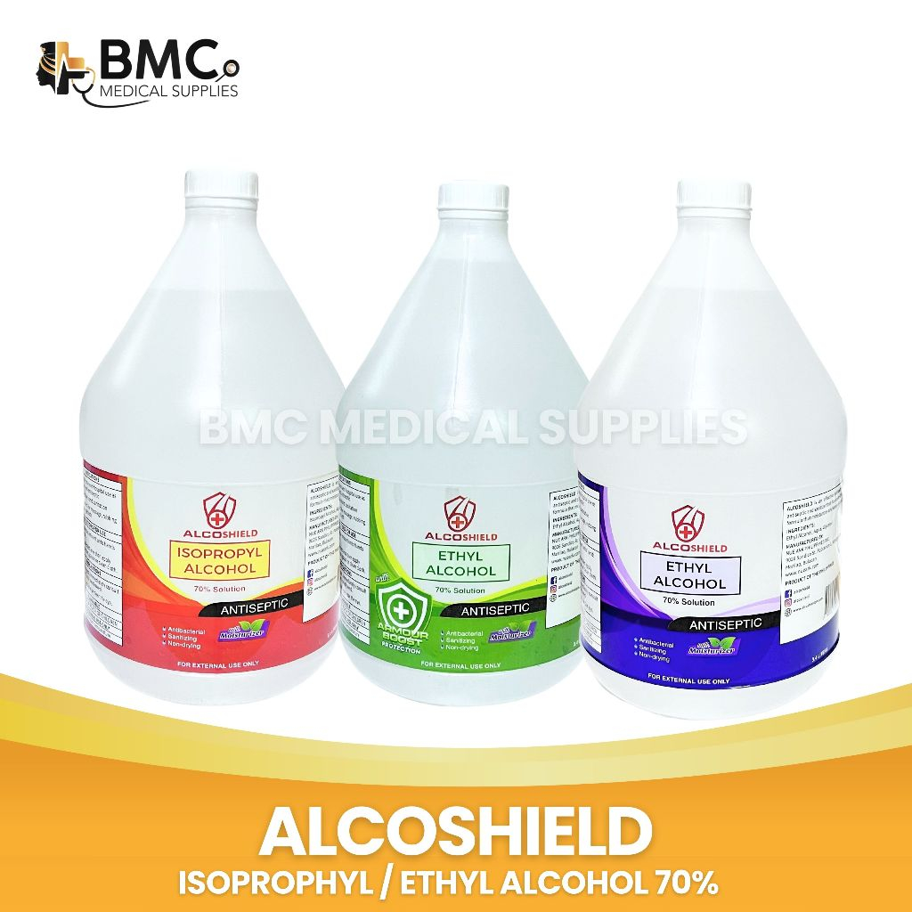 Alcoshield Alcohol With Moisturizer 70% Isopropyl and Ethyl (Gallon ...