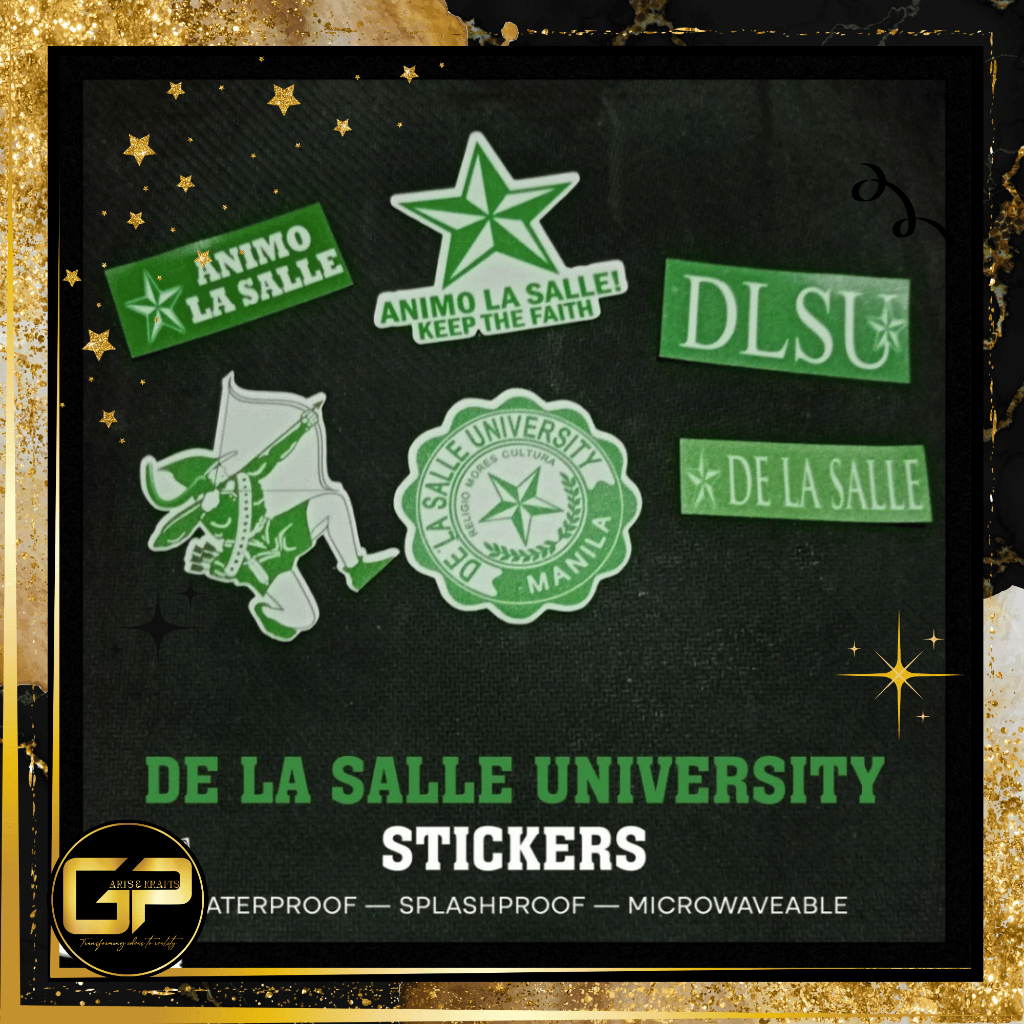 WATERPROOF SCHOOL INSPIRED STICKER PACK DE LA SALLE UNIVERSITY DLSU ...