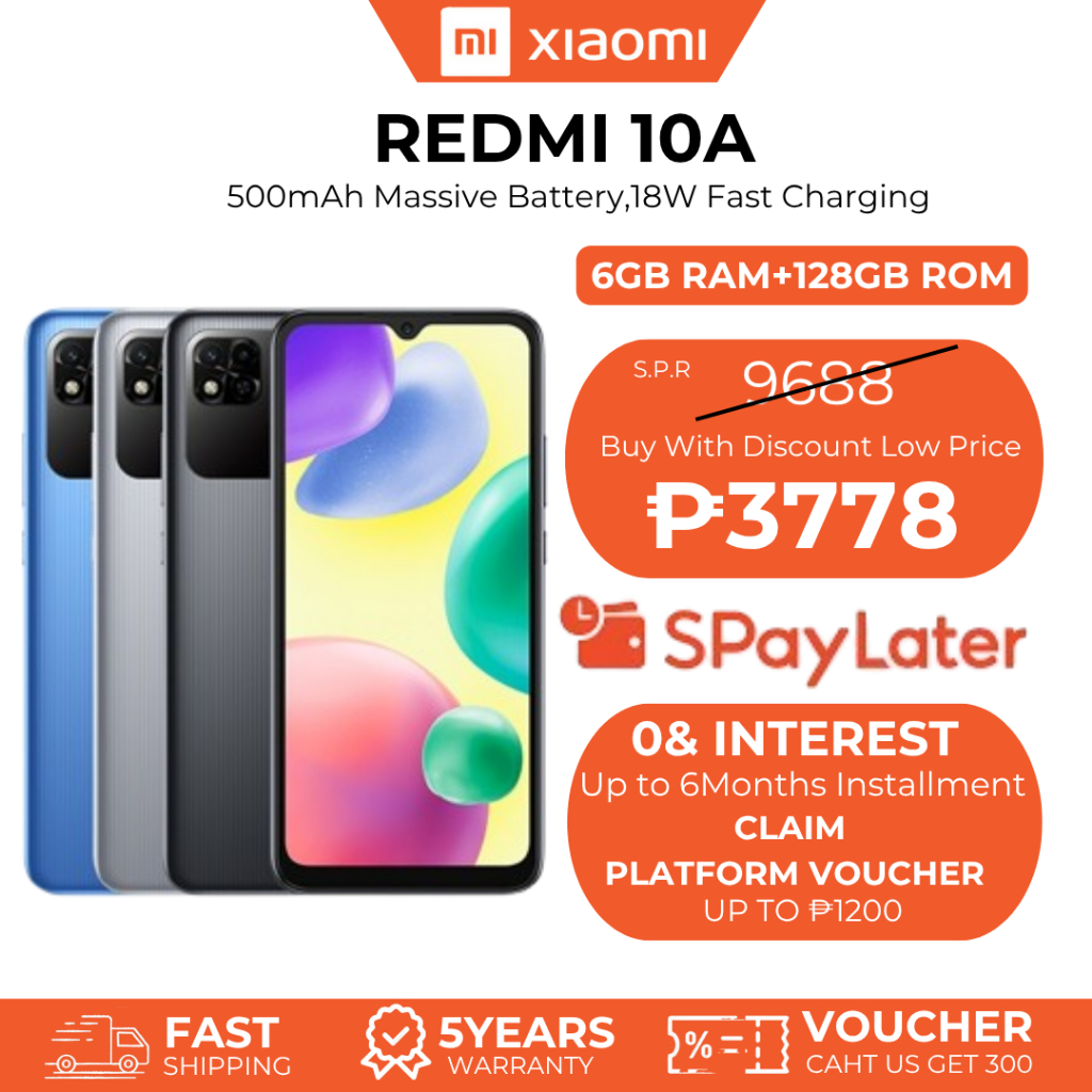 Fast Ship | Xiaomi Redmi 9A/10A 6GB RAM + 128GB 5000mAh | CellPhone ...
