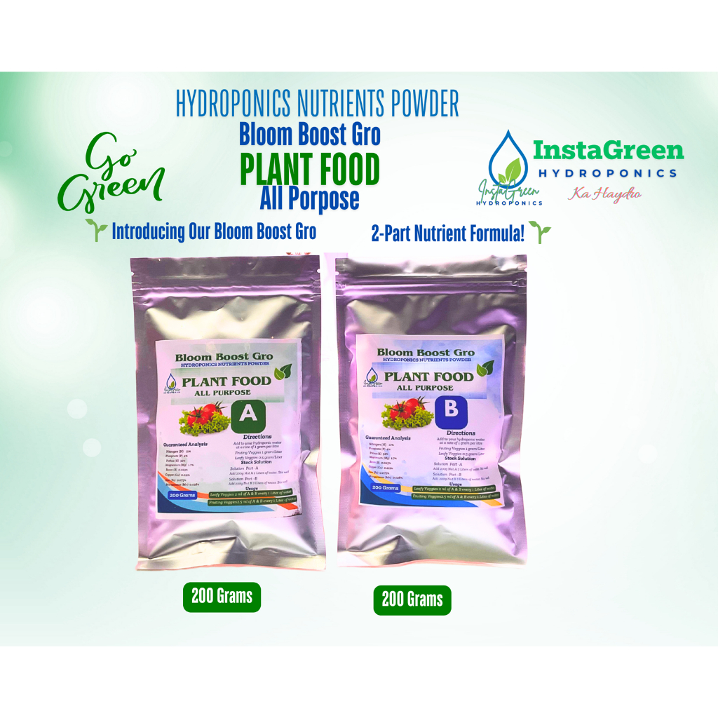 Hydroponics Nutrients Powder 2 parts, Bloom Boost Gro | Shopee Philippines