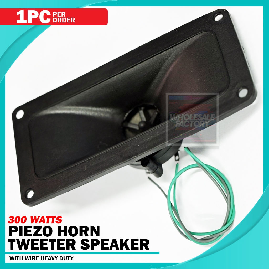 300W Piezo Horn Tweeter Speaker Rectangular Shaped With Wire Heavy Duty ...