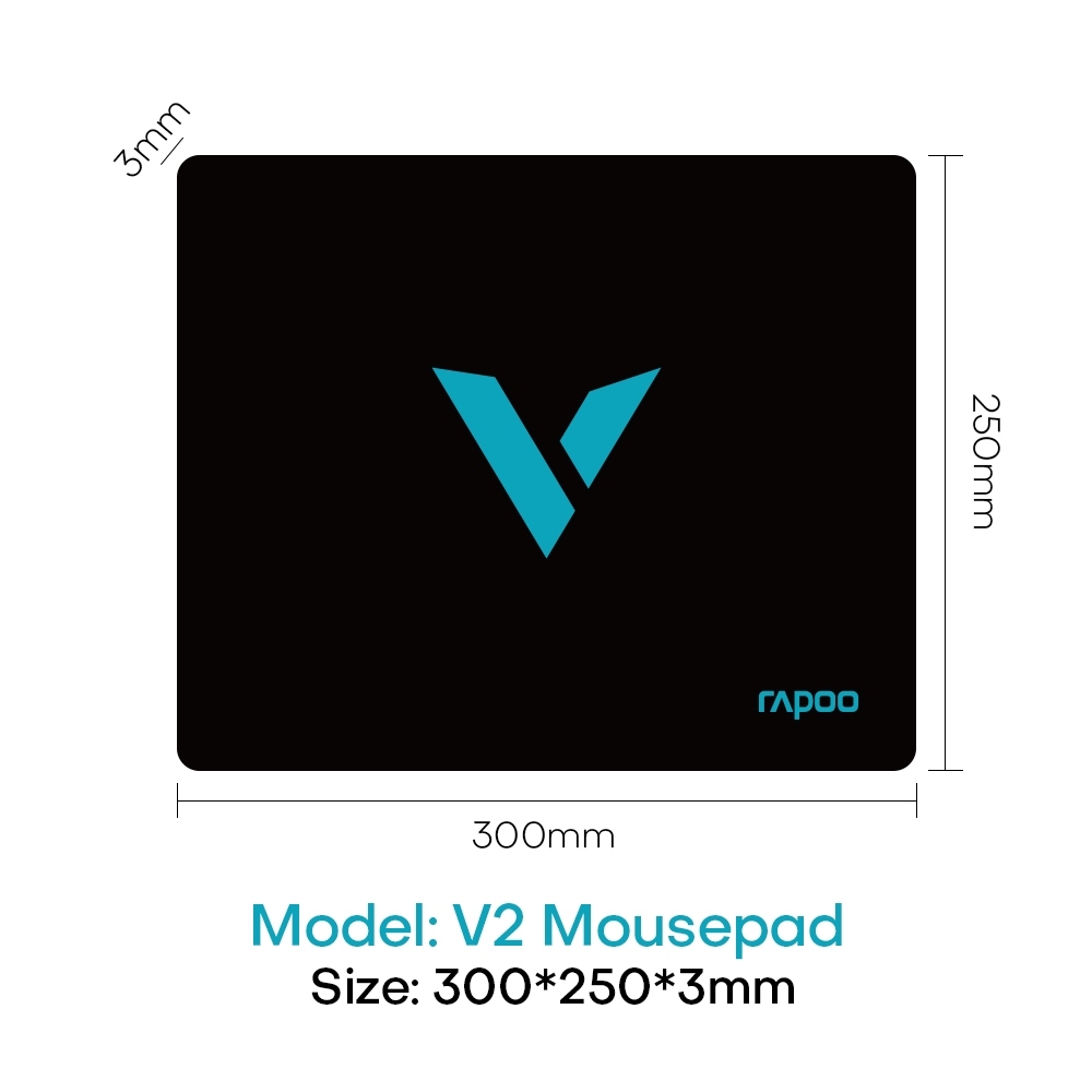 Rapoo V2 Gaming Mouse Pad (Black) | Shopee Philippines