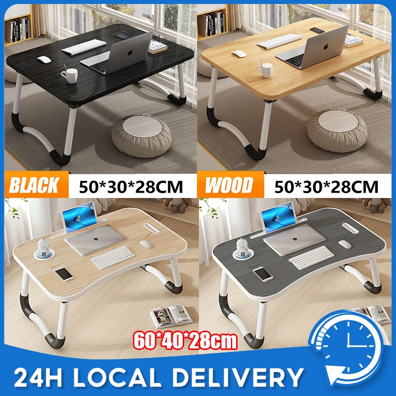 Mini Desk Study Table Foldable Laptop Table Mini Bed Table Wooden Desk ...