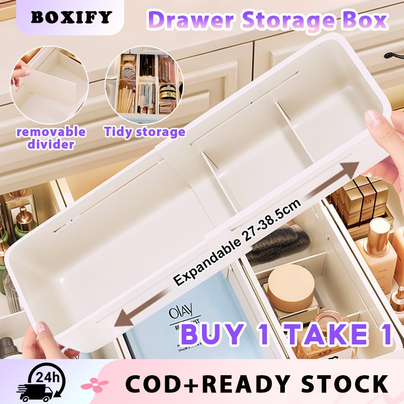 BOXIFY Drawer Organizer Adjustable Storage Box Multifunction Container ...