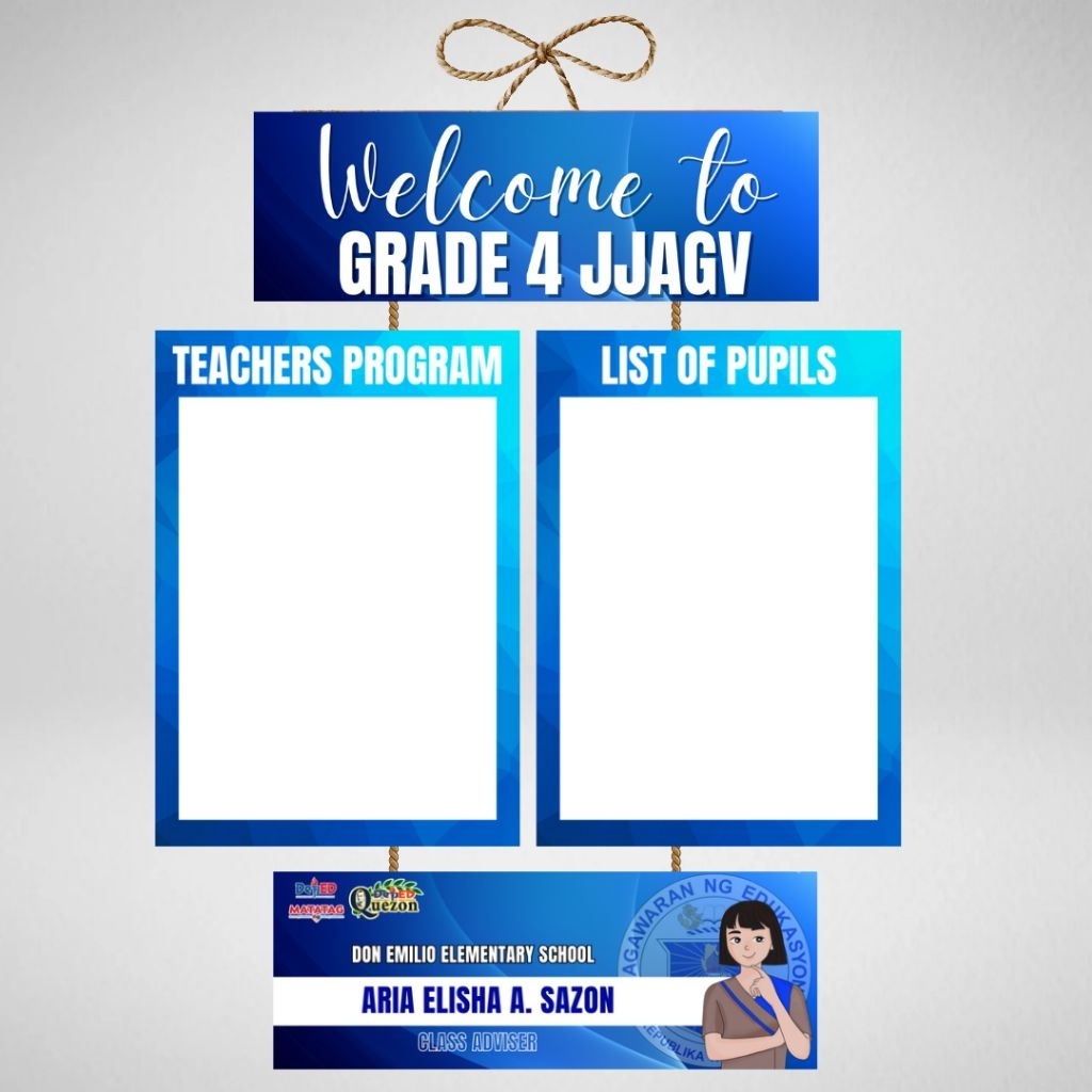 CLASSROOM WELCOME SIGNAGE WITH PVC COVER | Shopee Philippines
