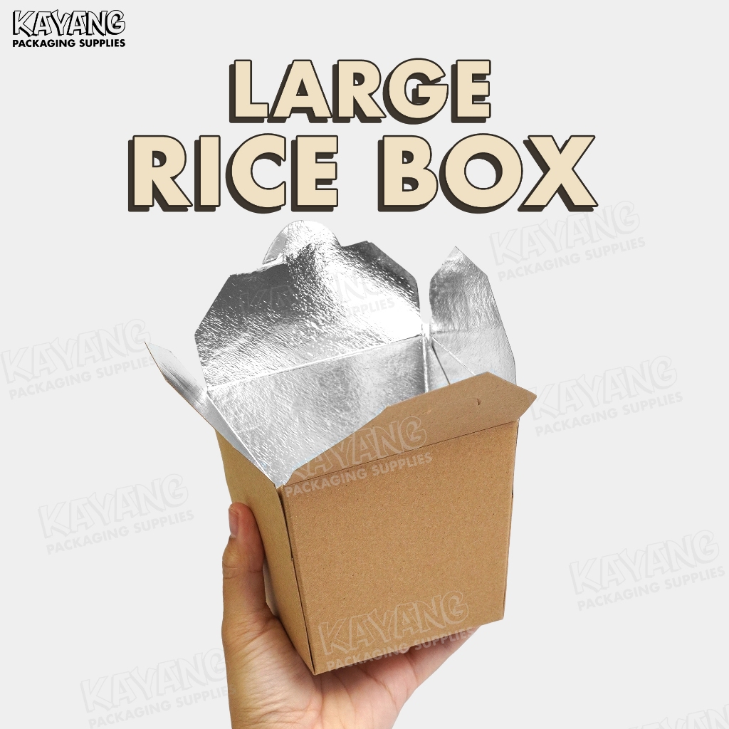 [50pcs] Rice Box, (RBX) Rice in a Box, Chao Fan Box, Chinese Takeout ...