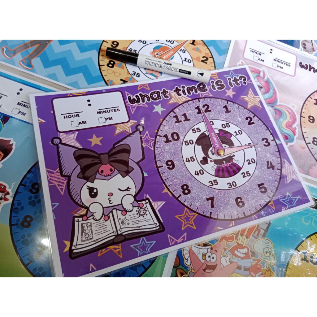 Laminated Clock for Kids | Shopee Philippines