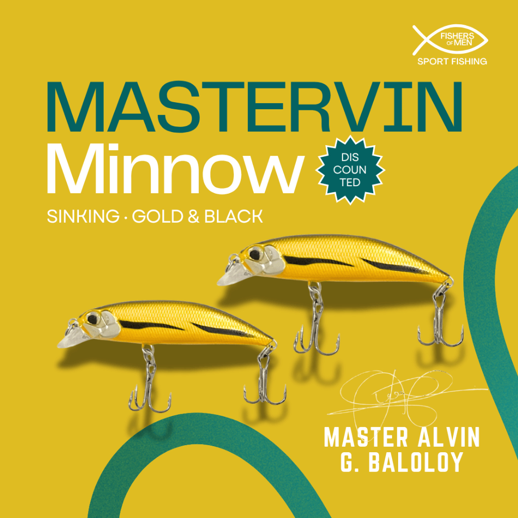 MASTERVIN MINNOW - BY ALVIN BALOLOY | 8 Grams Sinking Minnow | COD  (MASTERVIN TV) | Shopee Philippines