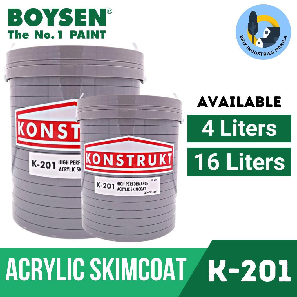 Boysen Konstrukt Permaplast K-201 4 Liters (Gallon) High-Performance ...