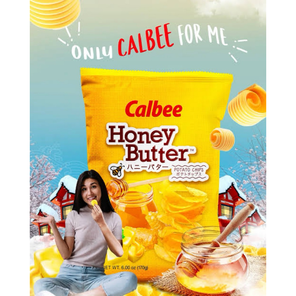 Calbee Honey Butter Potato Chips 340grams | Shopee Philippines