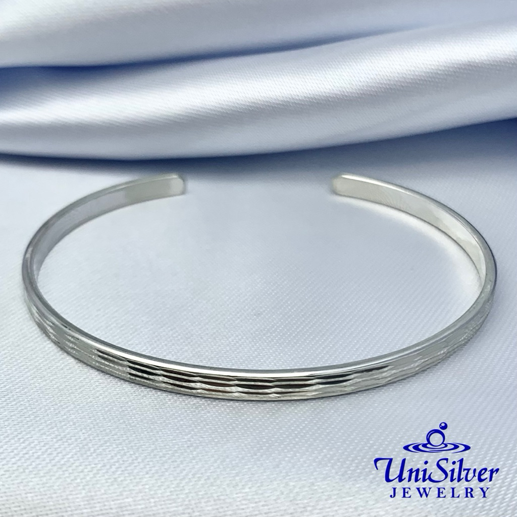Unisilver 925 Sterling Silver Lady's Cuff Bracelet (AB099-1001 ...