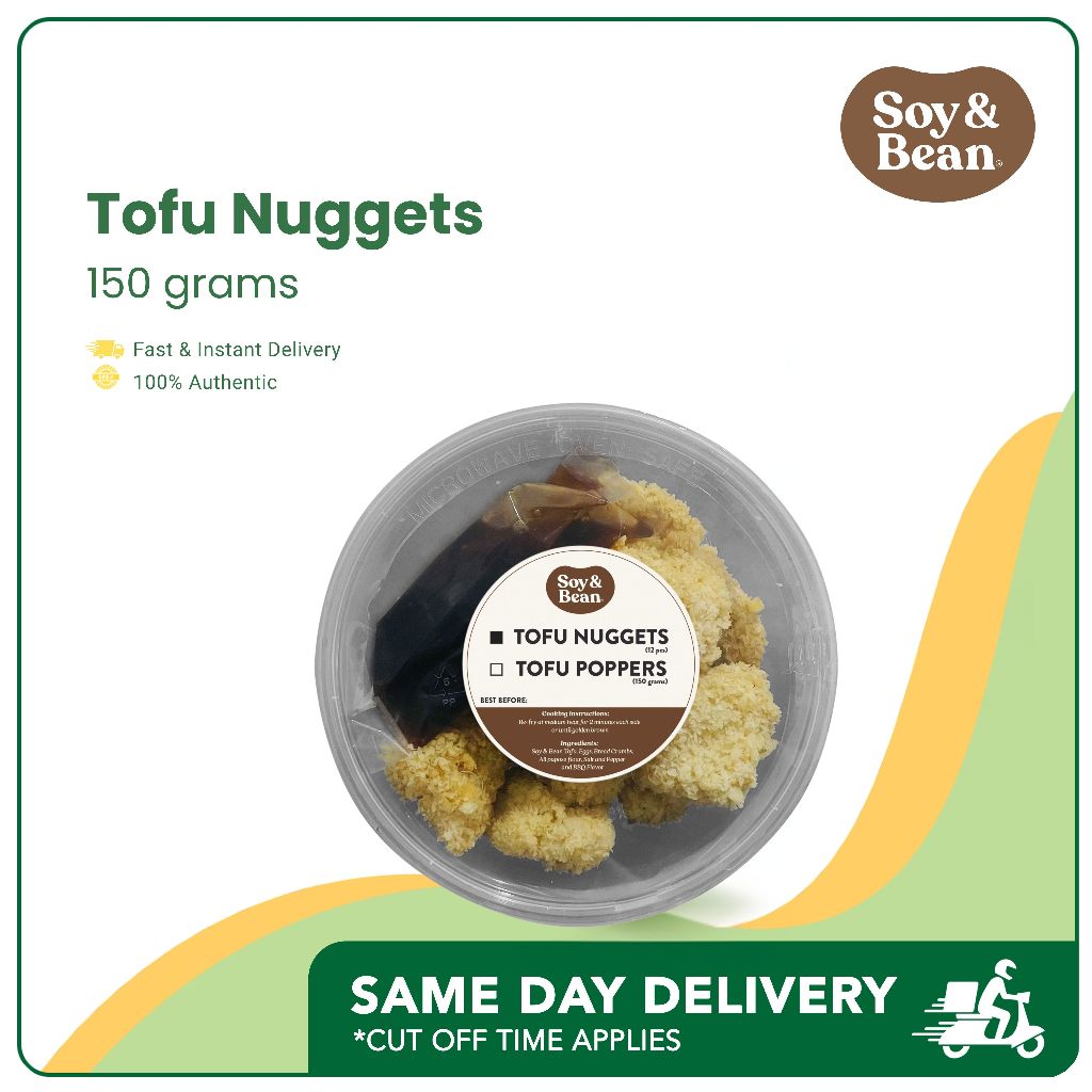 Soy & Bean Frozen Tofu Nuggets 12pcs [Fresh, Plant-based, Tofu ...