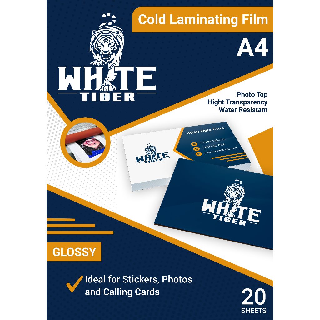 A4 Laminating Film Sheets - Extra Thick 250u, 20 Sheets For Document Protection