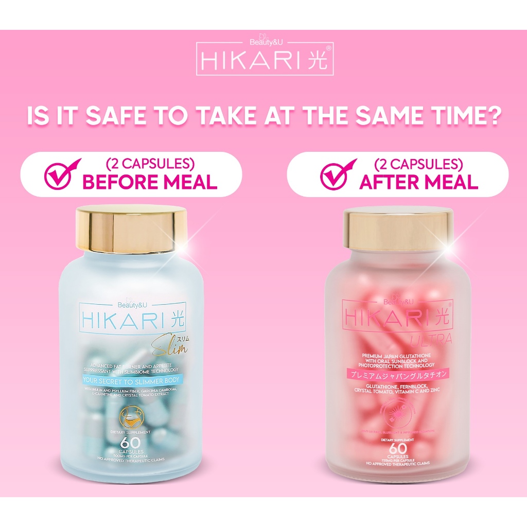 Hikari Ultra Glutathione Capsule | Hikari Blue with Psyllium Husk, Garcinia  Cambodia & Inulin Fiber