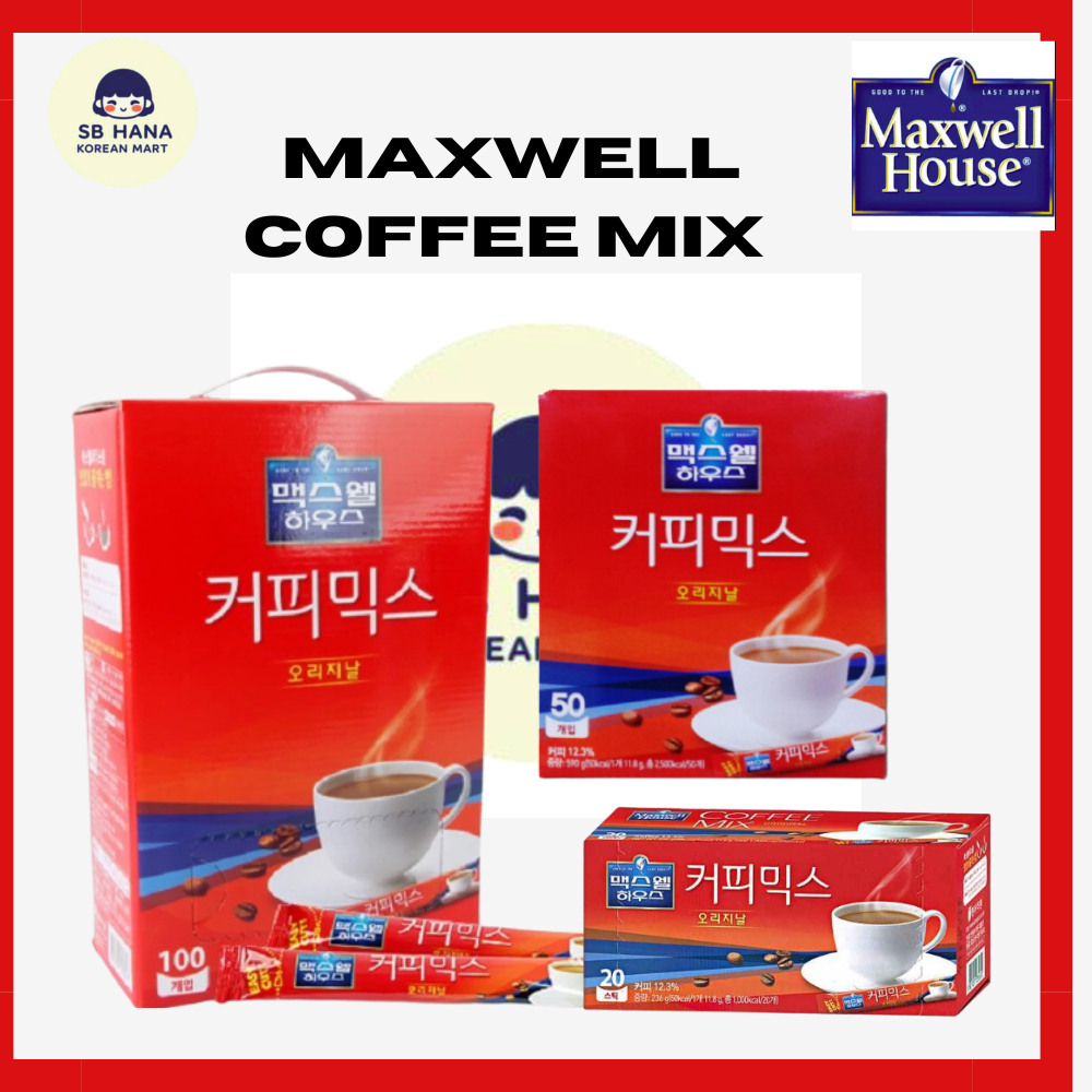 Maxwell Korean Coffee Mix Available 100sticks, 50sticks and 20 sticks ...