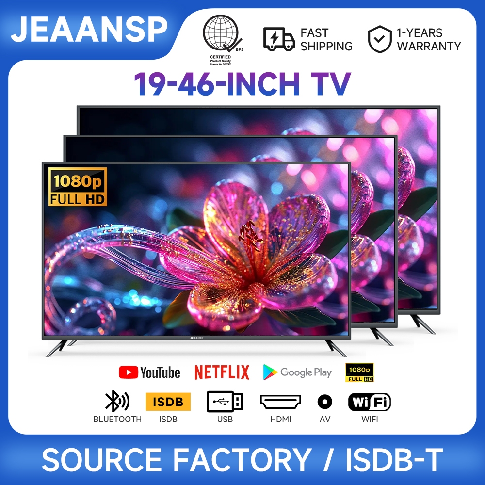Digital TV 22 inch 24 32 inch 43 inch Smart TV 1080P FHD LED TV Netflix ...