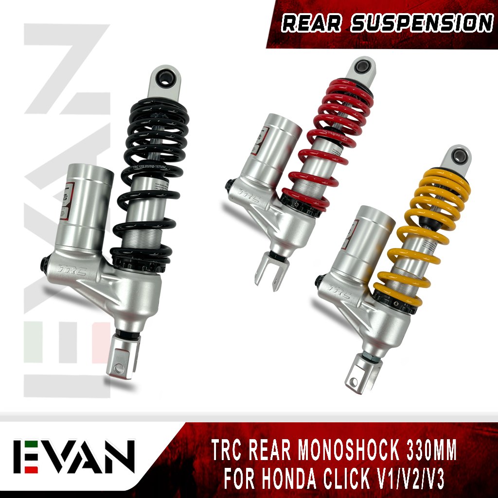 EVAN shop TRC Racing 330mm Monoshock for Honda CLICK V1/V2/V3 ...