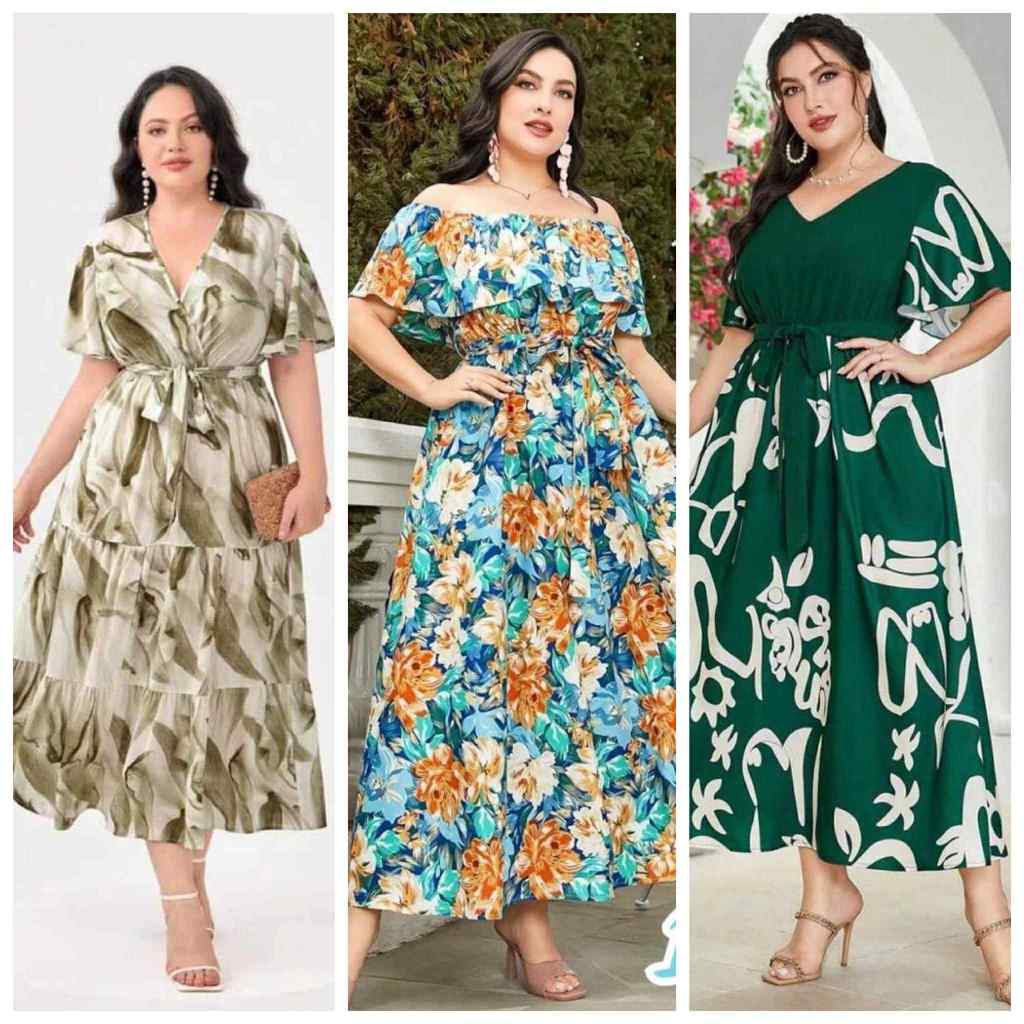 princess polly baby blue dress Plus Size Spaghetti Strap Boho Maxi Dress – SNAG-SHOP main image 0