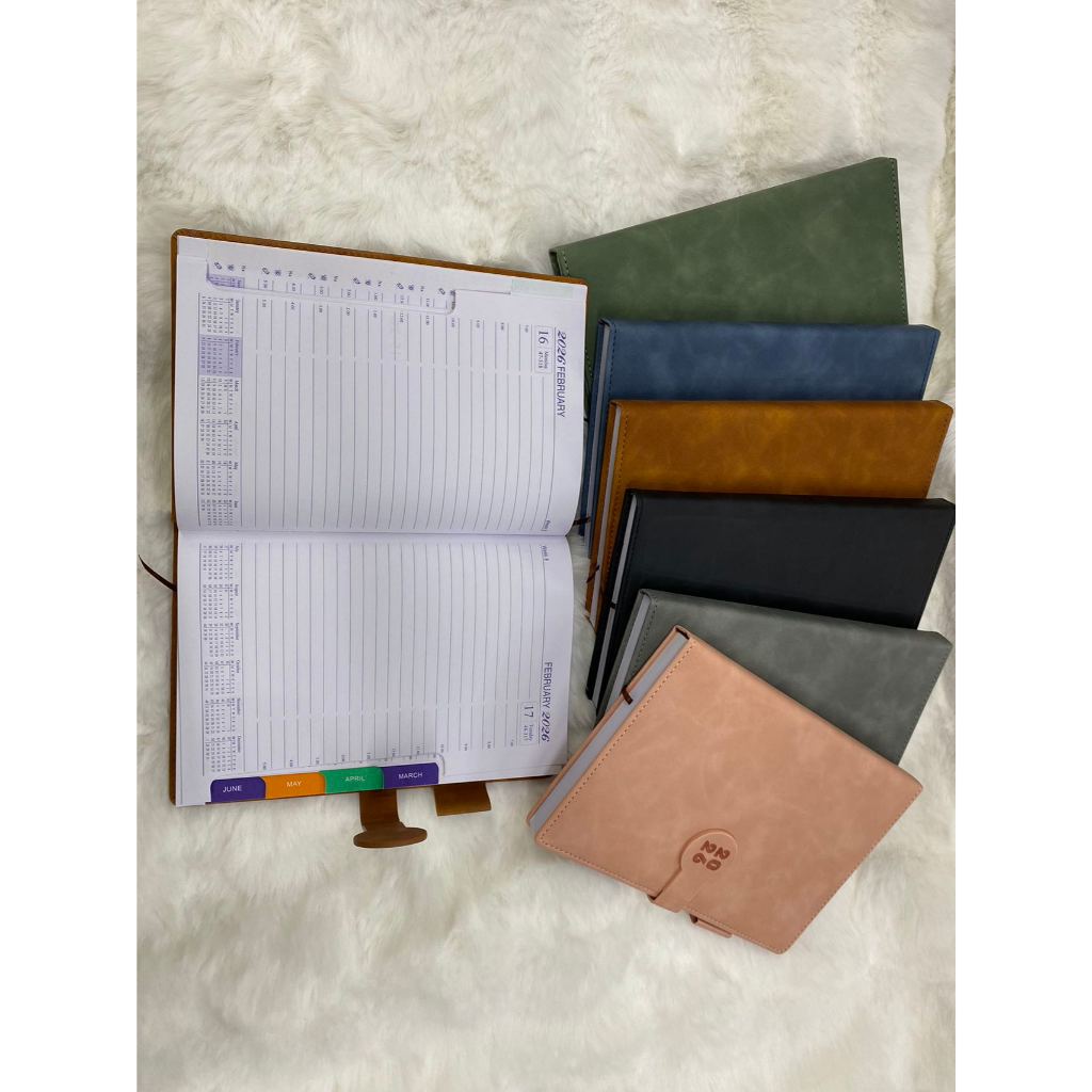 2026 Planner Hard Bound/Soft Rubber Board Notebook Diary Planner ...
